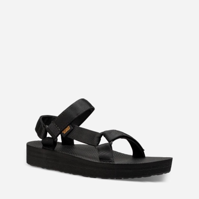 Teva Midform Universal - Women's Teva Sandals - Black | India (SFCQ86250)